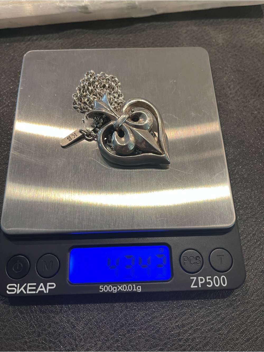 King Baby Studio Sterling Silver Heart Pendant - Picture 7 of 7